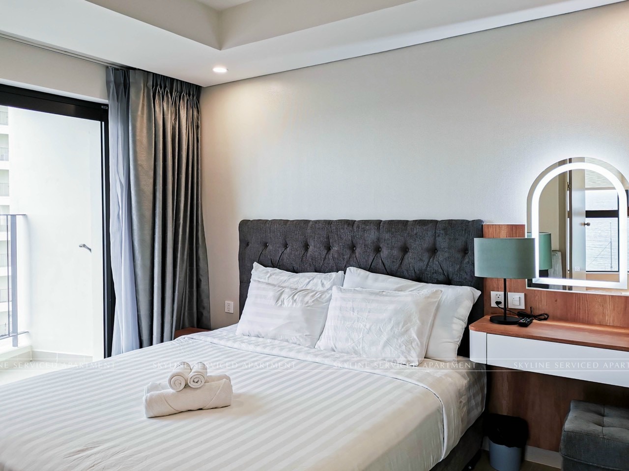 Phòng ngủ 2 - Căn hộ Gold Coast 2 phòng ngủ trực diện biển Nha Trang cực đẹp, đầy đủ nội thất