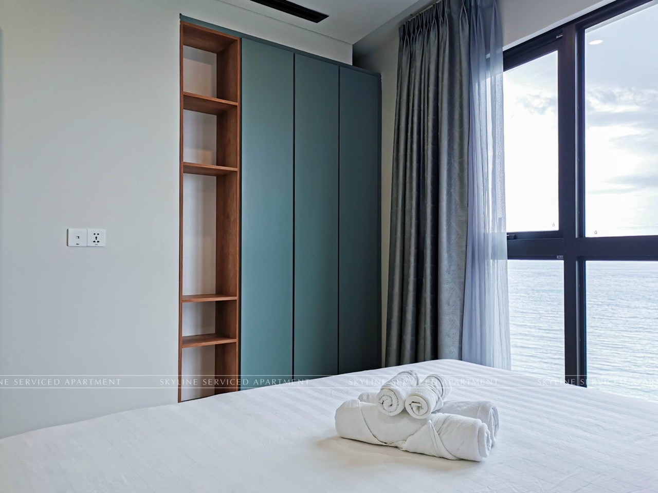 Phòng ngủ 1.1 - Căn hộ Gold Coast 2 phòng ngủ trực diện biển Nha Trang cực đẹp, đầy đủ nội thất