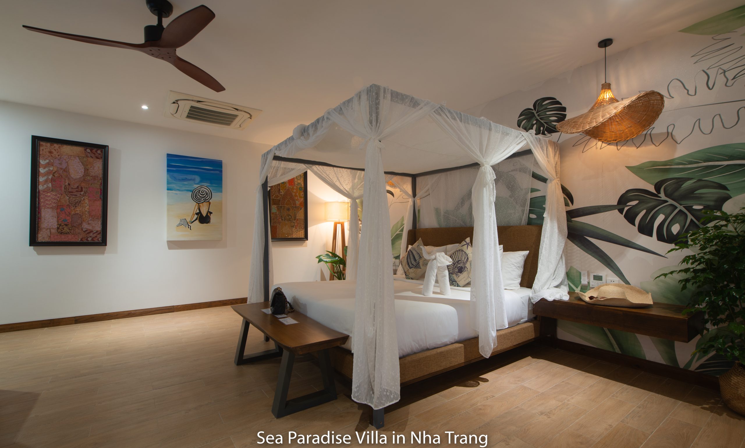 phòng ngủ 4-2 Villa Anh Nguyễn 6PN trực biển cực đẹp | B11