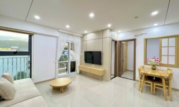Phòng khách - Căn hộ 3PN Mường Thanh Viễn Triều Đẹp - Độc - Rẻ | Phong cách Nhật