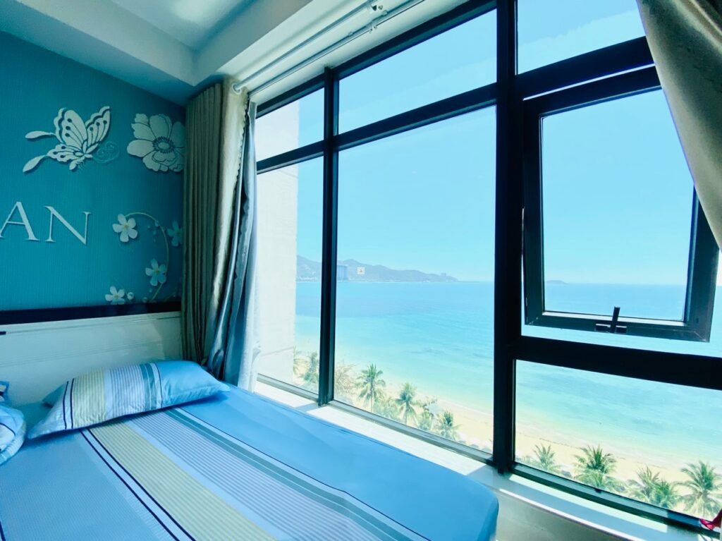 View biển phòng ngủ - Căn hộ Mường Thanh Viễn Triều trực biển đẹp và rẻ nhất | Chỉ 2.2 tỷ