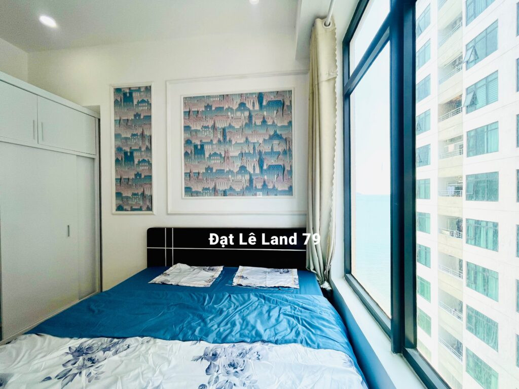 View biển phòng ngủ - Căn hộ Mường Thanh Viễn Triều xéo biển tầng 34 | Đẹp và rẻ